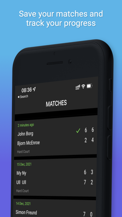 Tennis Stats & Score Screenshot
