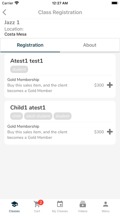 Dance Studio Manager Screenshot