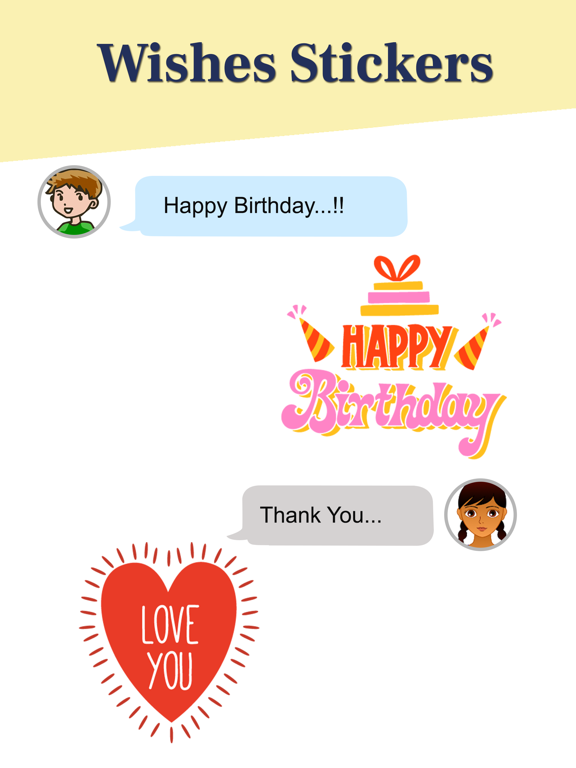 Screenshot #6 pour Wishes Stickers for iMessage