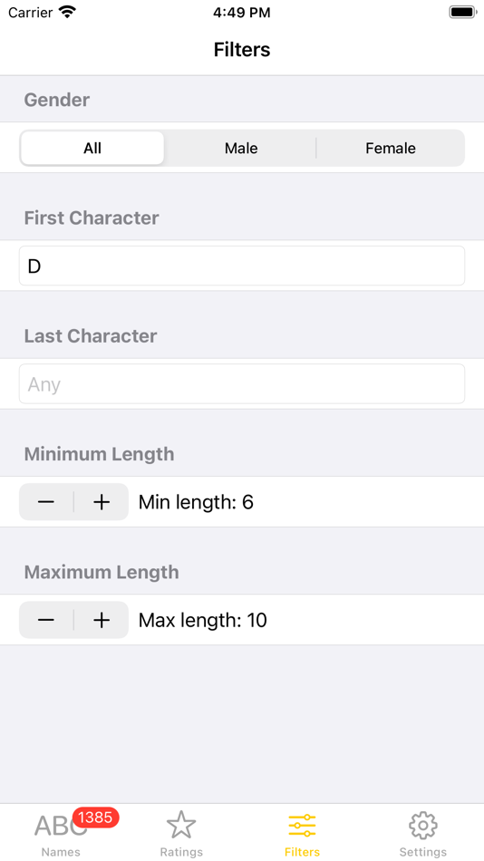 #3. Babynamerr - The Baby Name App (iOS) Podle: Florian Chrometz