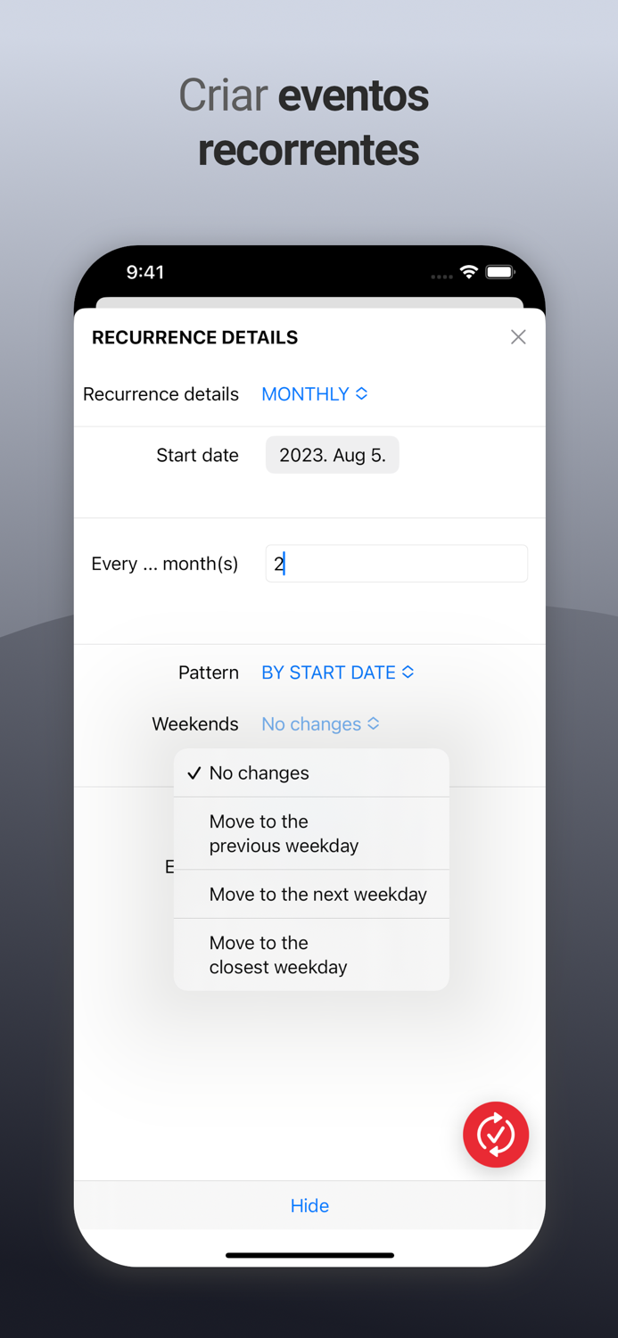 Calendário Semanal Tarefas