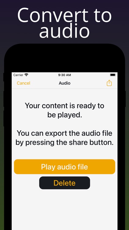 Convert Text to Audio - Botz