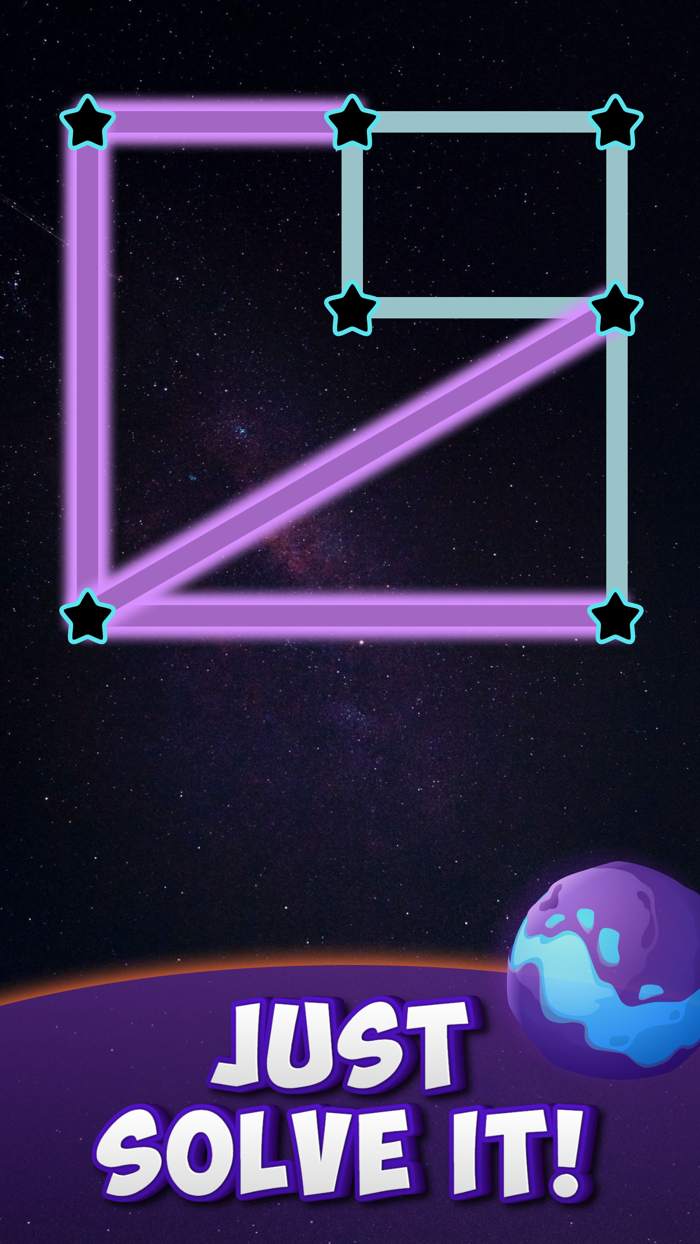 One Line Dots Connect the dots