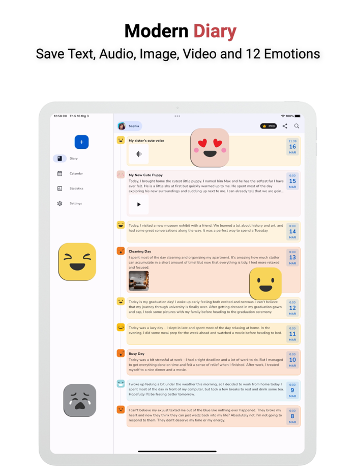 Diary with Lock Daily Journal