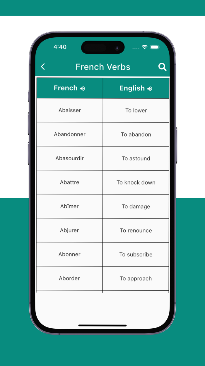 French Verbs App
