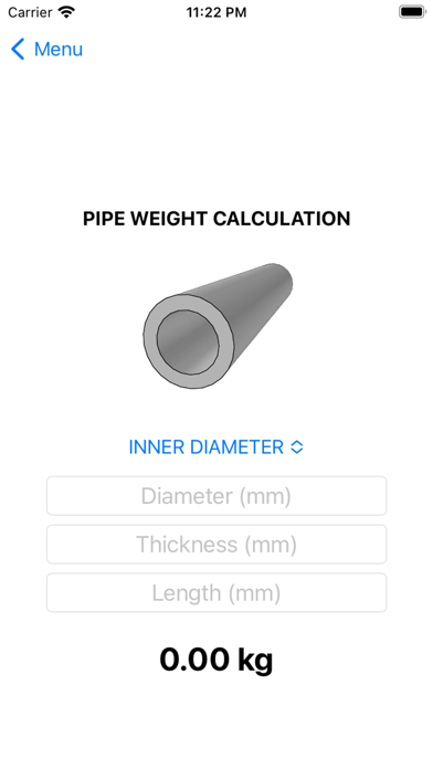Marine Steel Calculator Screenshot