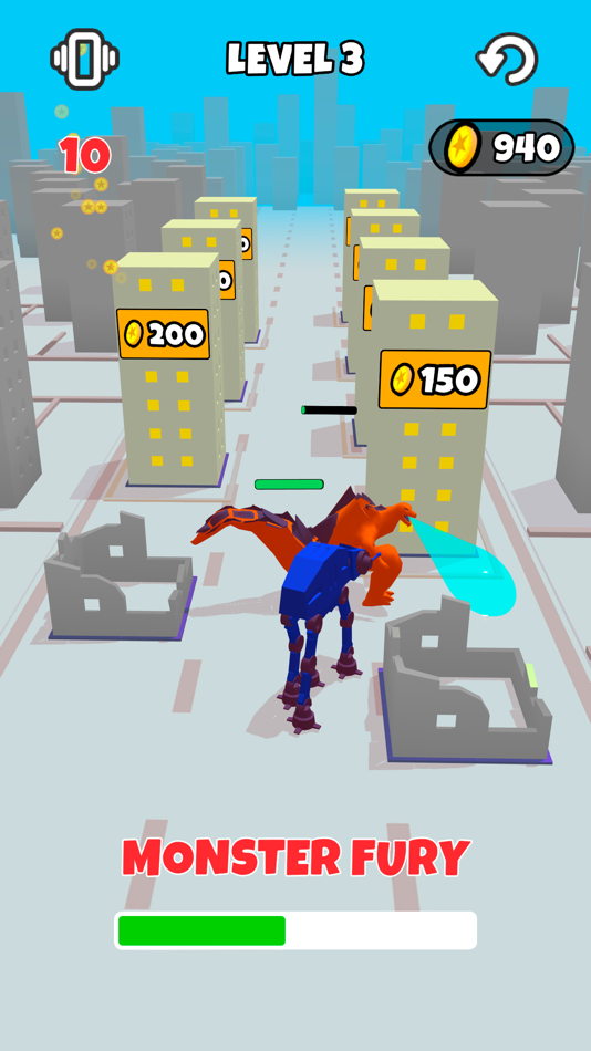 #3. Merge Monster 3D (iOS) 由: LIPSAR STUDIO, OOO