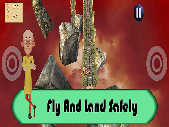 Motu Patlu Sky Run Dancer Game