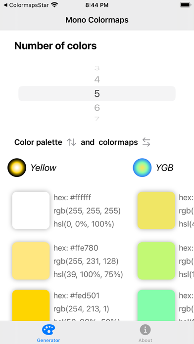Mono Colormaps Screenshot 3 - AppWisp.com Mono Colormaps Screenshot 3 - AppWisp.com