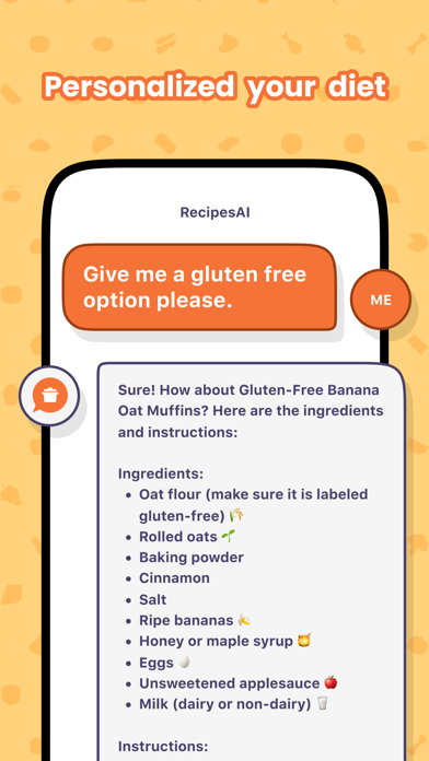 AI recipes - Your Meal Planner Screenshot