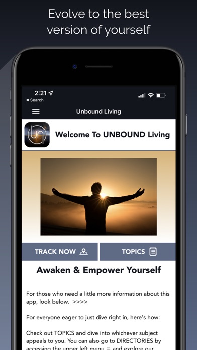UNBOUND Living Screenshot