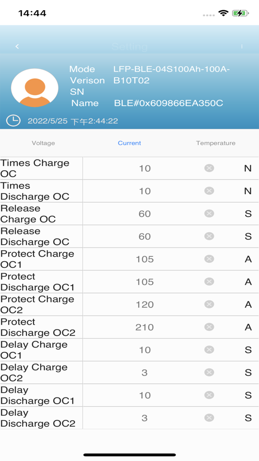 #2. LL BMS MONITOR (iOS) Podle: 天智 何