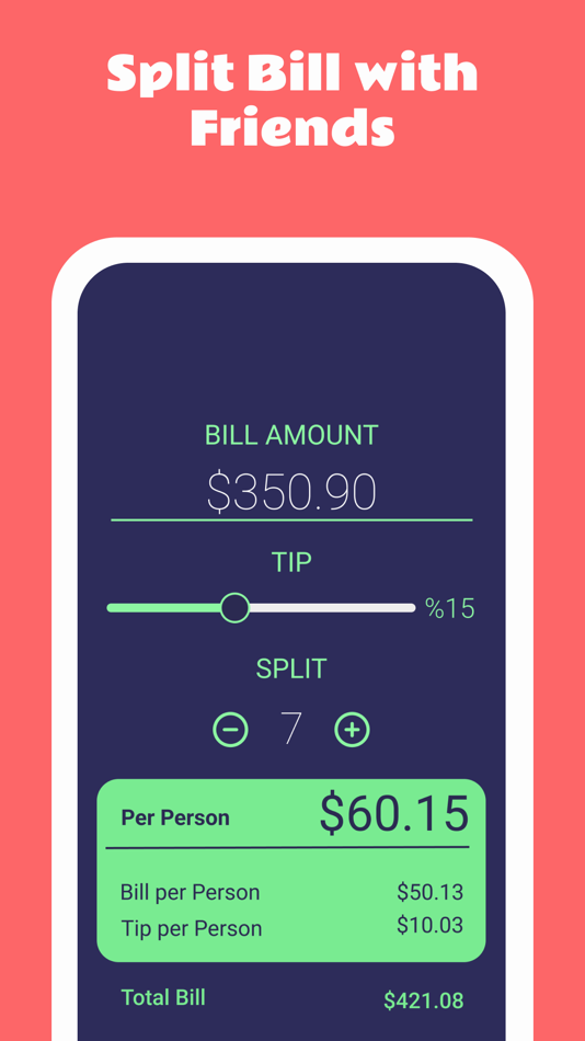 #3. Tip Calculator++ Bill Splitter (iOS) 由: deniz intepe