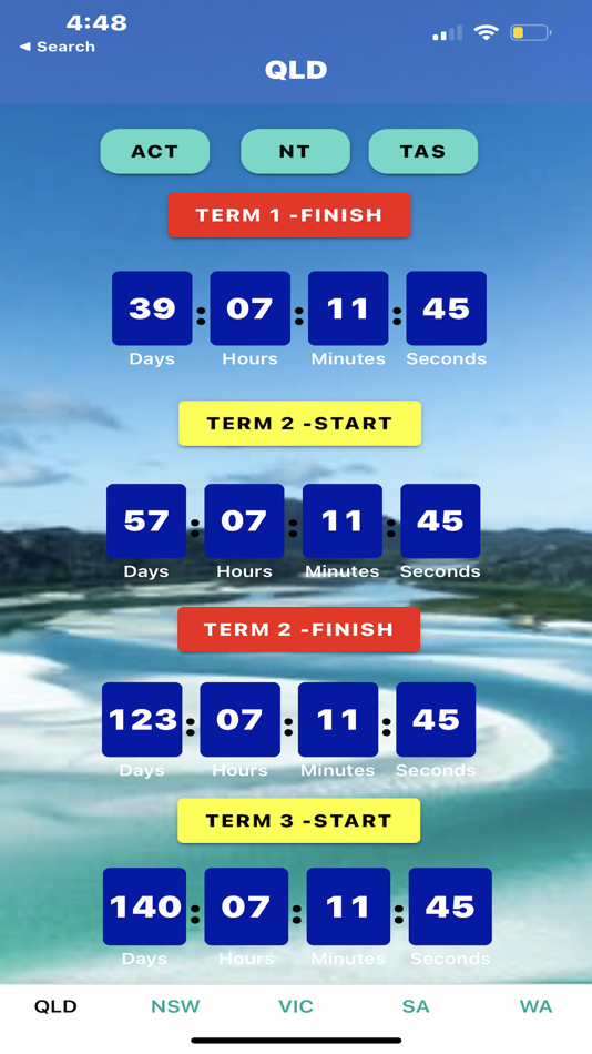 #1. School Dates Countdown (iOS) 由: Niranjan Somashekar