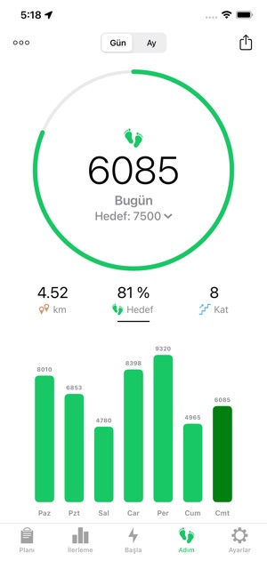 Koşu ve Yürüyüş - Goals Kalori App Store'da