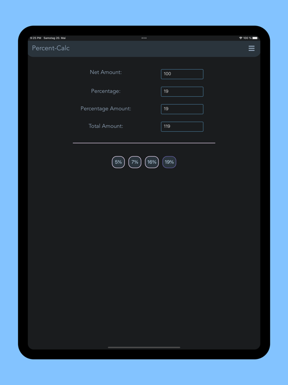 Screenshot #4 pour Pro Percent Calculator