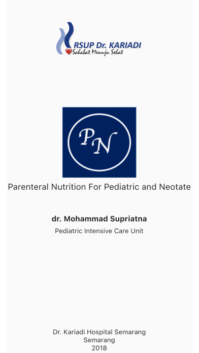 Parenteral Nutrition Calc Screenshot
