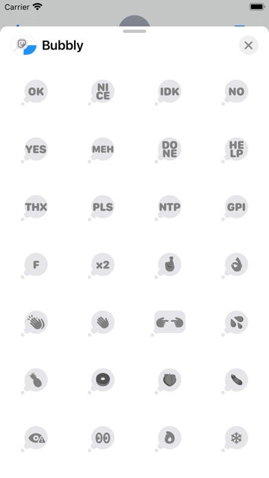 Bubbly - Tapback Stickers Screenshot