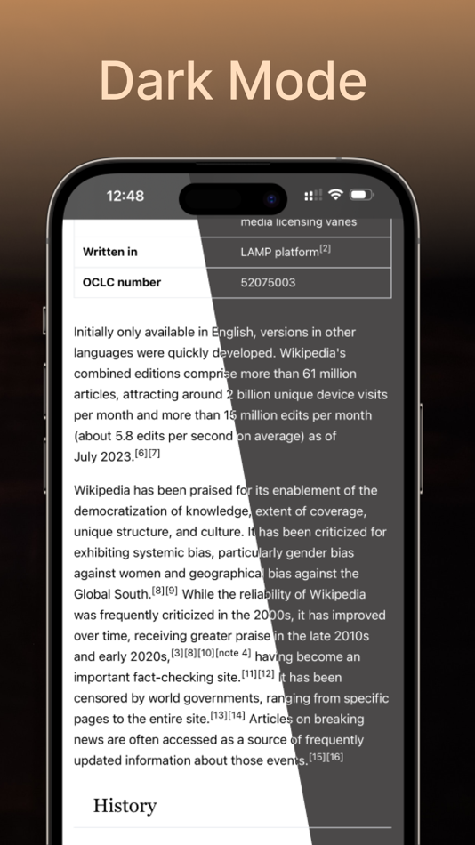 #2. Dark Pages: Dark Mode+ (iOS) 由: Konstantin Ryadchenko