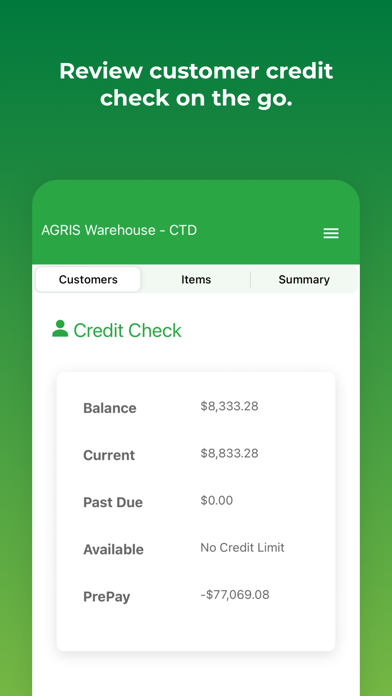 AGRIS Warehouse Screenshot