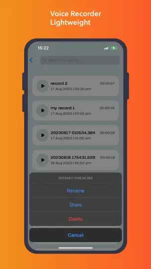 Скриншот Диктофон - Заметки и Делиться на iPhone 3