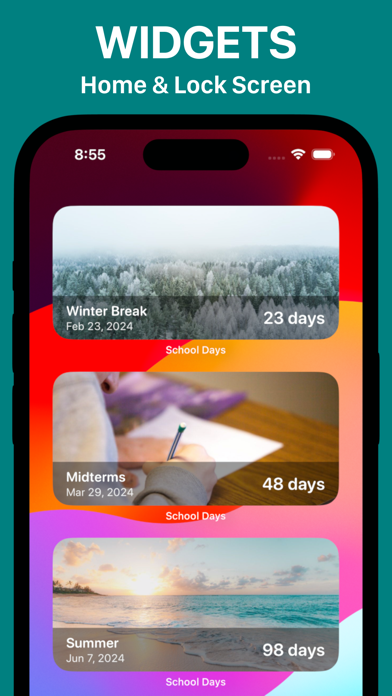 School Days Counter & Widgetのおすすめ画像2