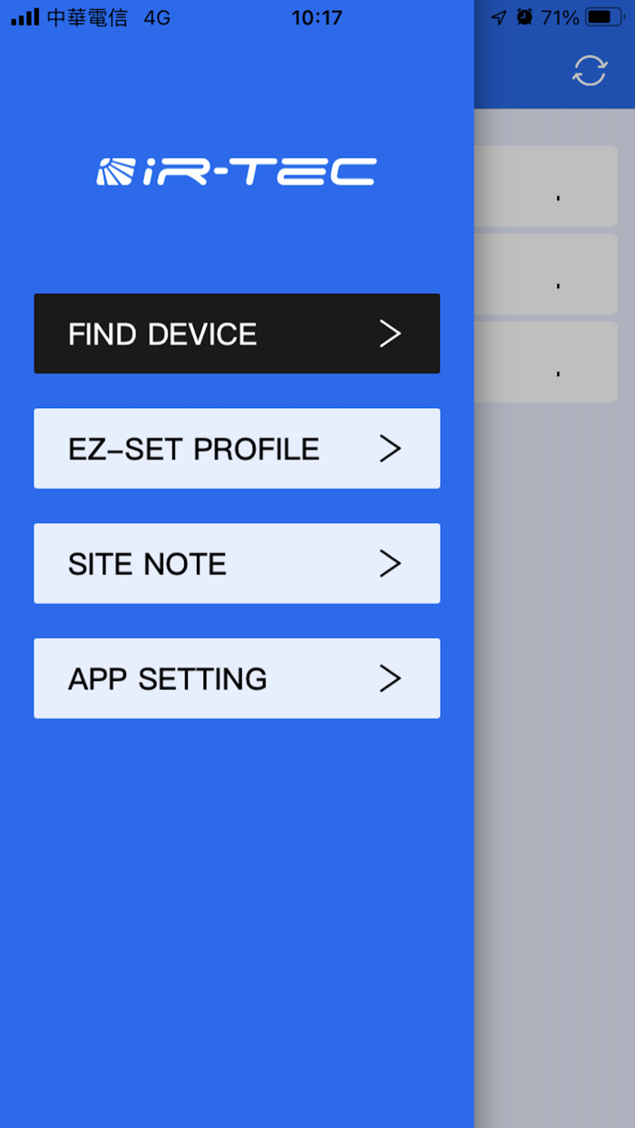 IR-TEC sensor config