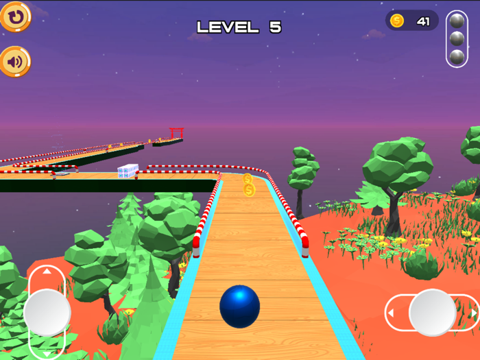 Rolling Balls in Forest