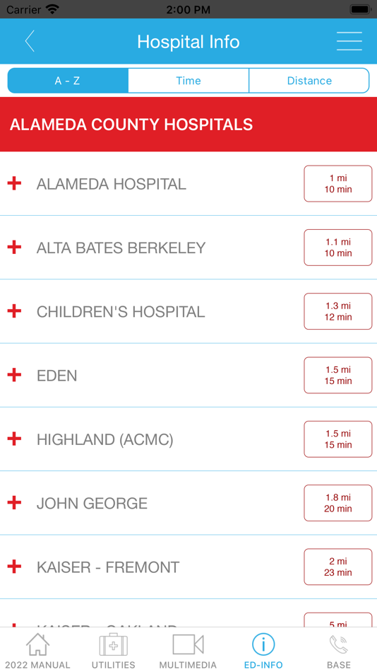 #5. ALCO EMS Mobile Field Manual (iOS) Podle: Alameda County Emergency Medical Services