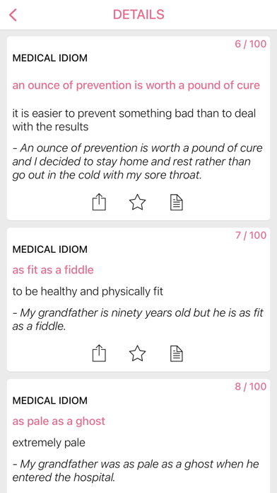 Medical - Business idioms Screenshot