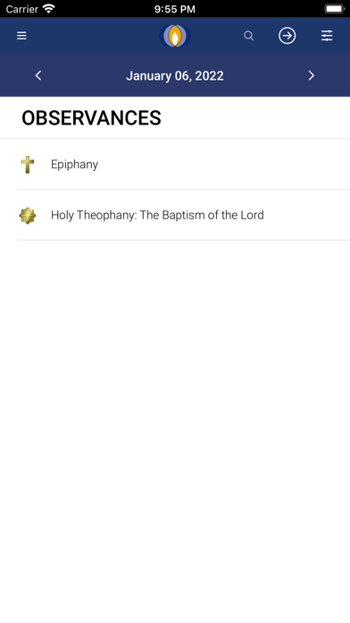 InterFaith Calendar Screenshot