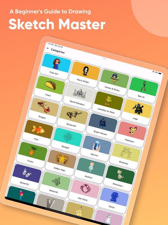 Screenshot #6 pour Drawing App - How to Draw