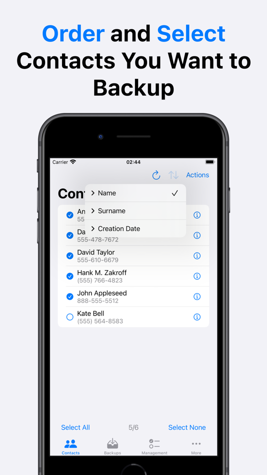 #2. Contacts Backup Transfer Share (iOS) 由: Optimize IT