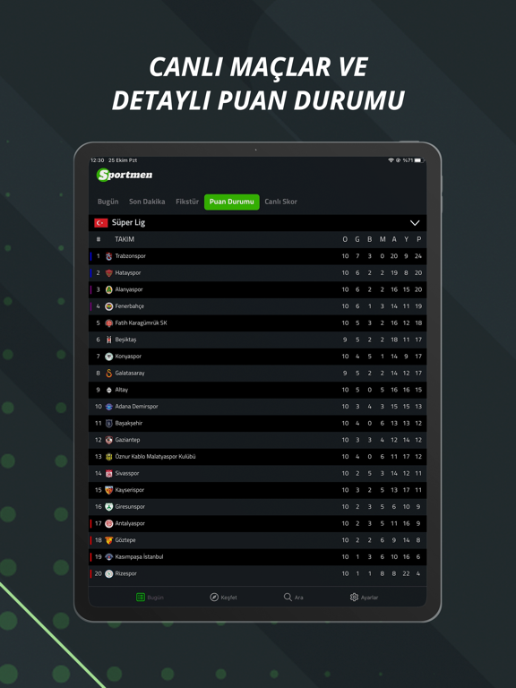 Screenshot #6 pour Sportmen: Canlı Skor, Haberler