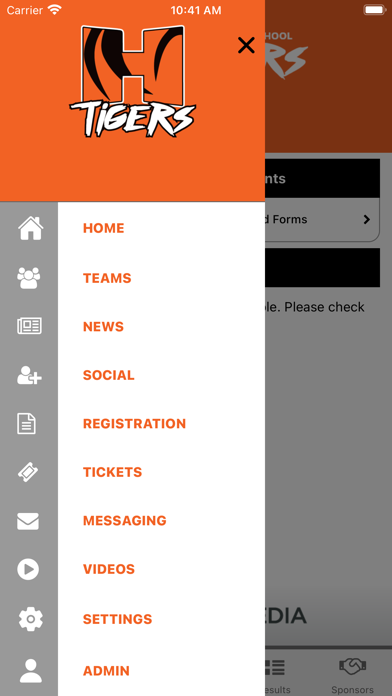 Herrin Tigers Athletics Screenshot