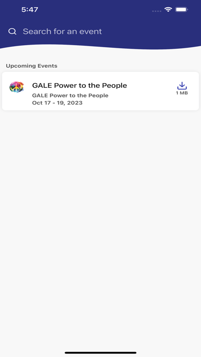 Cengage Events Screenshot
