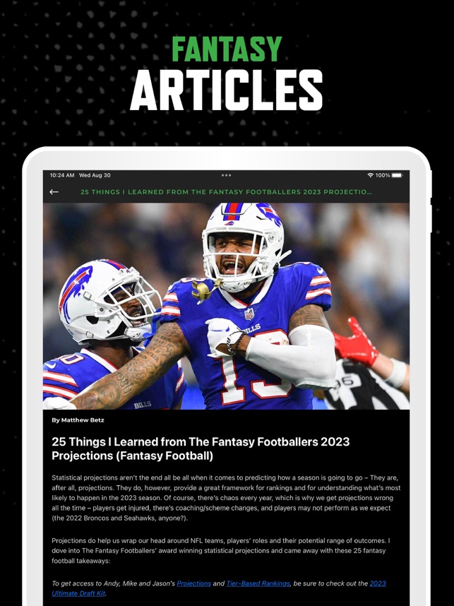 Fantasy Football Draft Kit UDK on the App Store