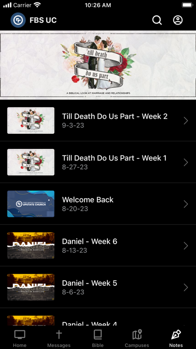 FBSimpsonville Upstate Church Screenshot