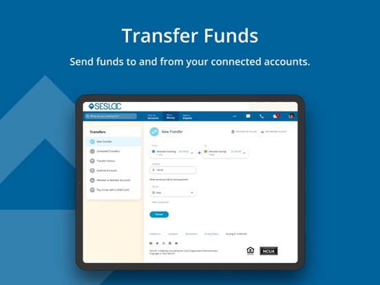 SESLOC Mobile App iPad screenshot 5 - Finance app