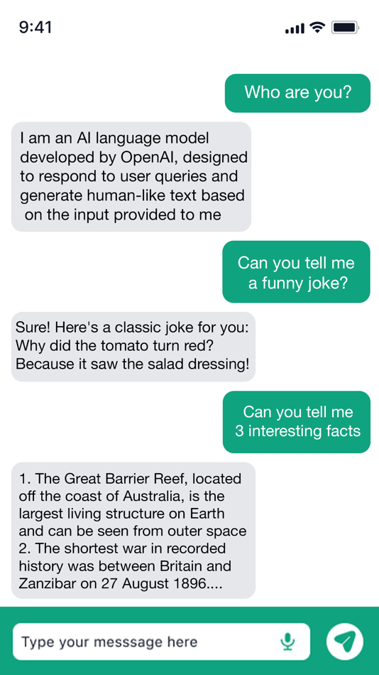 #10. Chat with AI Bots (iOS) بواسطة: Busicard.io