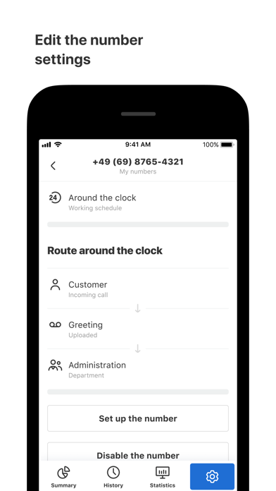 Virtual PBX Personal Account Screenshot