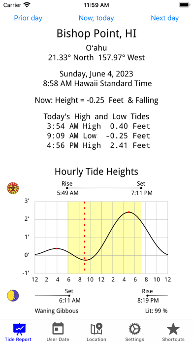 Tide Now USA West Screenshot