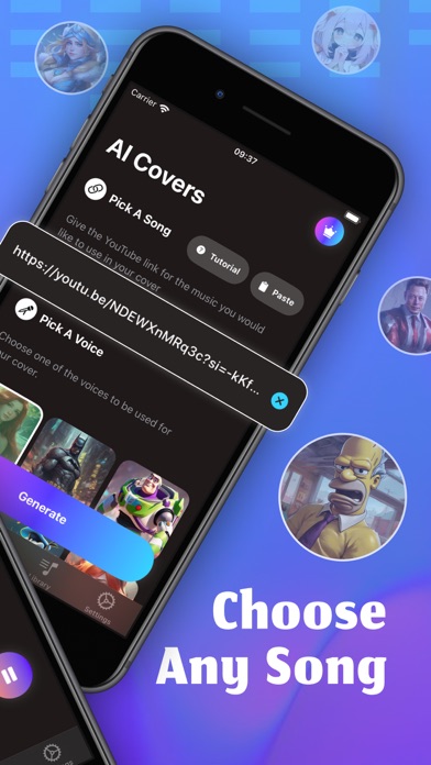 AI Cover Songs Music Generator Screenshot