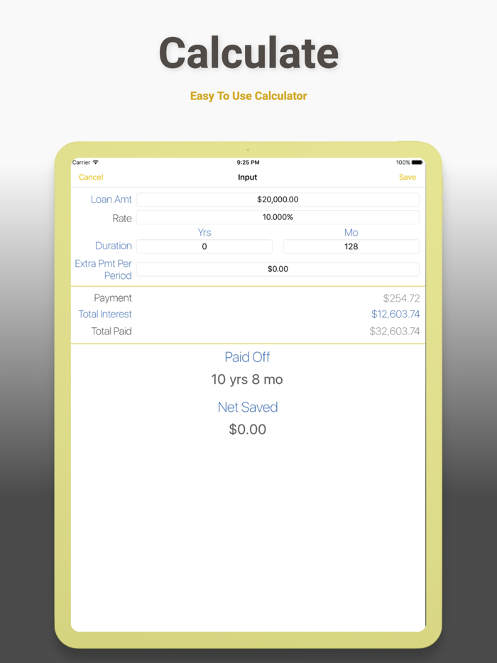 Student Debt and Loan Calculator