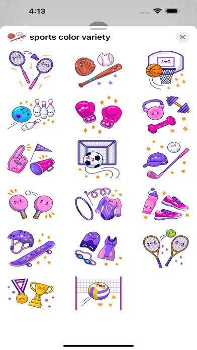 sports color variety Screenshot