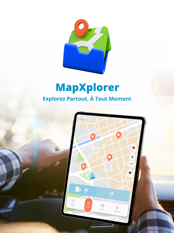 Screenshot #4 pour MapXplorer: GPS, Radar, Route