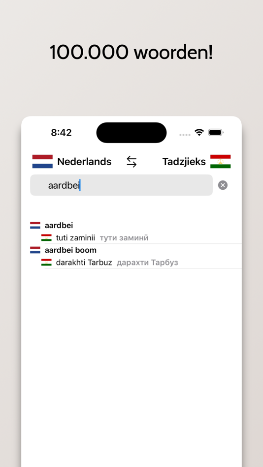 #2. Tadzjieks-Nederlands (iOS) Podle: FB PUBLISHING LLC