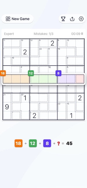 Jogo de Lógica: Killer Sudoku