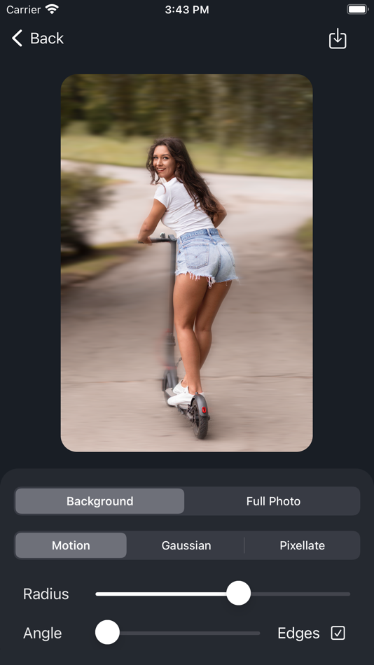 #4. Motion Blur - Photo Effect (iOS) 由: One Pixel Studio