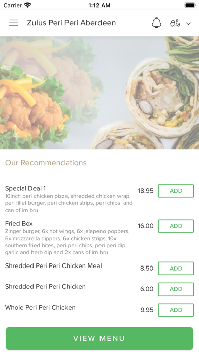 Zulus Peri Peri Aberdeen Screenshot